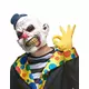 Hideous clown latex mask for adults
