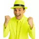 Neon gul gangsterhatt for voksne