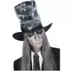 Voksen Halloween-spinnvev-flosshatt