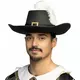 Adult black musketeer hat