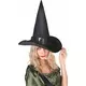 Halloween-heksehatt i fløyel for voksne