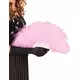 Pink feather fan 25 cm
