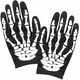 Adult Halloween skeleton gloves
