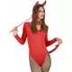 Adult red sequin devil kit