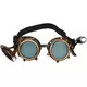 Steampunk-briller for voksne med hodelykt