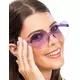 Heart-shaped glasses with purple smoked lenses for adults
