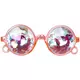 Adult pink round prism glasses