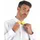 Adult satin yellow bow tie