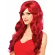 Luxury long red wig for women