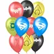 10 Justice League lateksballonger 25 x 32 cm