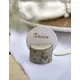10 round white cardboard place cards 4.7 cm