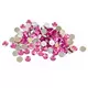 100 små runde fuchsia bordkonfetti 0,6 cm