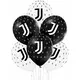 12 Juventus svarte og hvite lateksballonger 30 cm