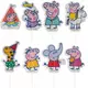 16 Peppa Gris papirkaketopper