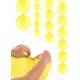 20 pastellgule oppblåsbare ballonger til sammenkobling 28 cm