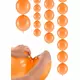 20 oransje oppblåsbare ballonger til sammenkobling 28 cm