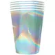 20 American recyclable cardboard cups rainbow iridescent 53 cl
