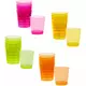 20 flerfargede plastshotglass