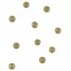 40 Gold glitter decorative balls 12 mm