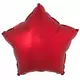 Red star foil balloon 53 x 46 cm