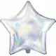 Iridescent star foil balloon 48 cm