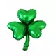 St. Patricks dag 40 cm kløver metallisk ballong