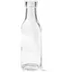 Firkantet glassflaske 15 cm