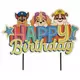 Cake topper Happy Birthday Paw Patrol 17.5 cm