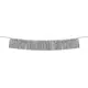 Silver wire garland 135 cm