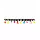 Mexican polyester garland with pompoms 2 m