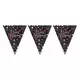 Glitrende rosa festlig girlander 3 m 96 x 21 cm