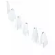 Halloween lys spøkelsesgirlande 150 cm