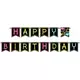 Happy birthday Glow Party garland 270 cm