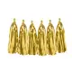 Tassel garland 12 metallic gold pompoms 1.5m