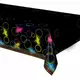 Glow Party svart plastduk 137 x 259 cm