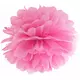 25cm fuchsia paper hanging pompom