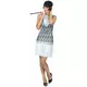 White Charleston costume for women, Size: Small