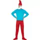 Papa Smurf-kostyme, stor voksenstørrelse
