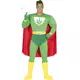 Superheltkostyme for voksne med cannabisblader, Størrelse: Medium