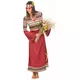 Burgundy hippie costume for women, Size: Medium