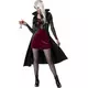 Rødt vampyrkostyme for kvinner til Halloween, Størrelse: Small (38/40)