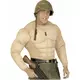 Voksen militær muskel falsk torso, Størrelse: Medium