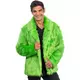 Adult green faux fur coat, Size: Large