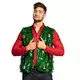 Adult green Christmas tree jacket with balls