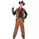 Cowboy-kostymesett til gutt i det ville vesten, Størrelse: 8–10 år (140 cm)