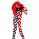 Two-tone creepy clown costume for girls