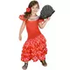 Red Flamenco Dancer Costume with White Polka Dots for Girls, Size: 3-4 years (92-104 cm)
