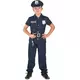 Children's short-sleeved police officer costume, Size: 10-12 years (130-140 cm)