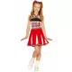 USA cheerleader-kostyme til jenter, Størrelse: 9 år (125–135 cm)
