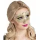 Women's golden sequined Venetian wolf
